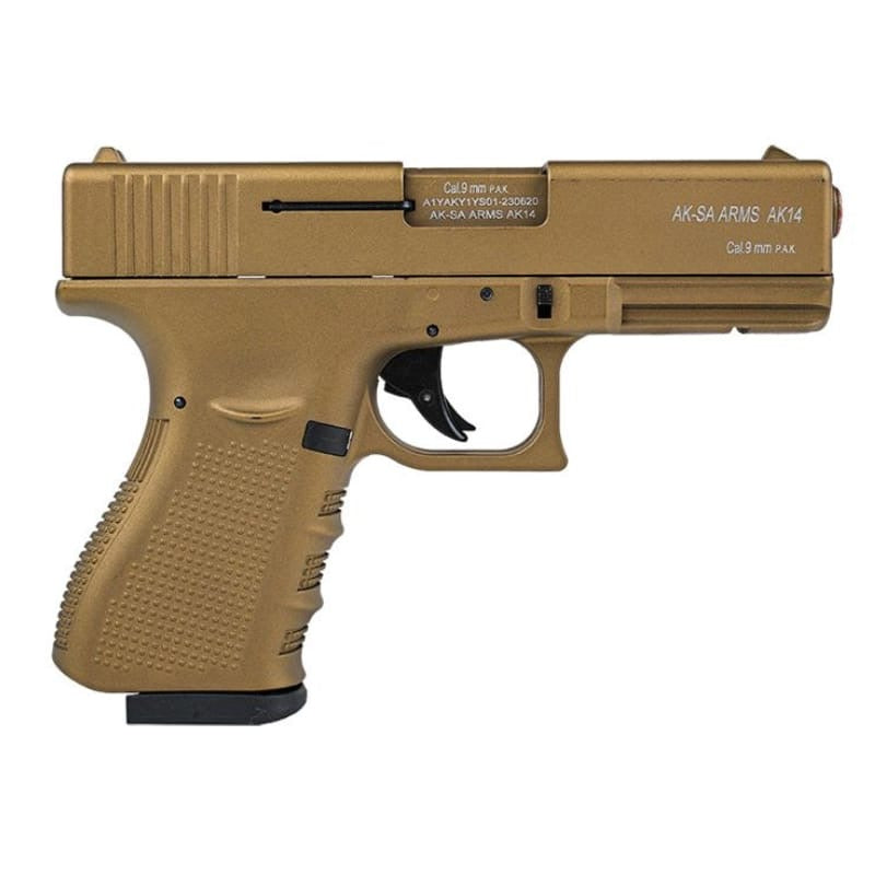Aksa AK14 Glock Blank/Pepper Gun - Gold XArmory