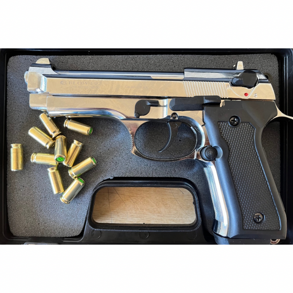 Blow F92 Shiny Chrome Blank/Pepper Gun